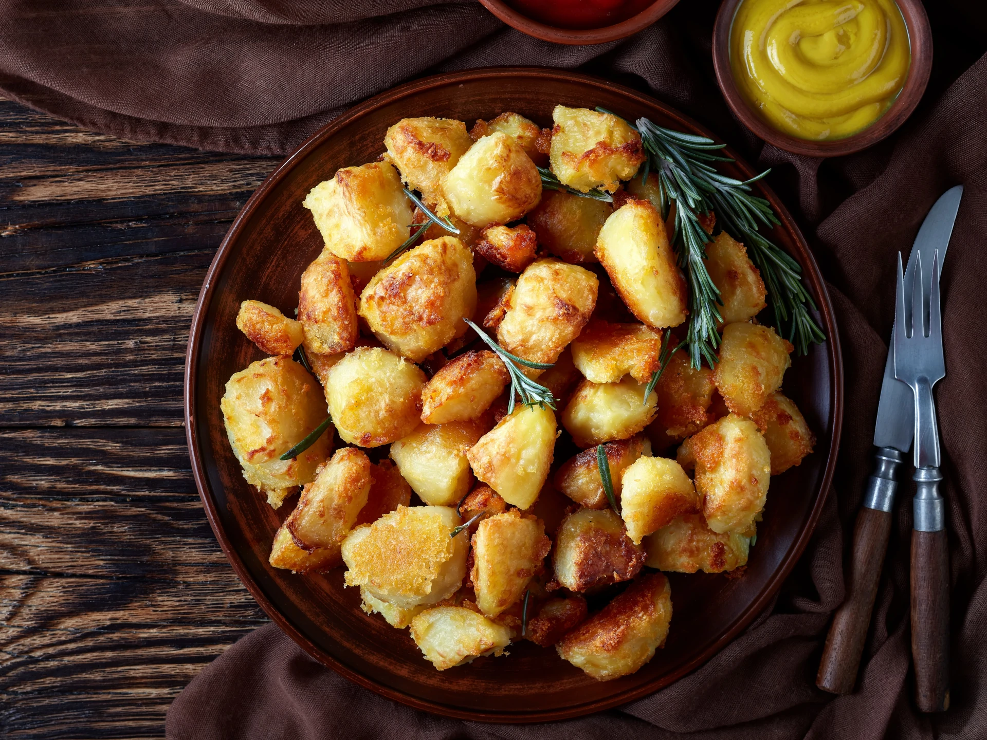 Mustard and Rosemary Potatoes
