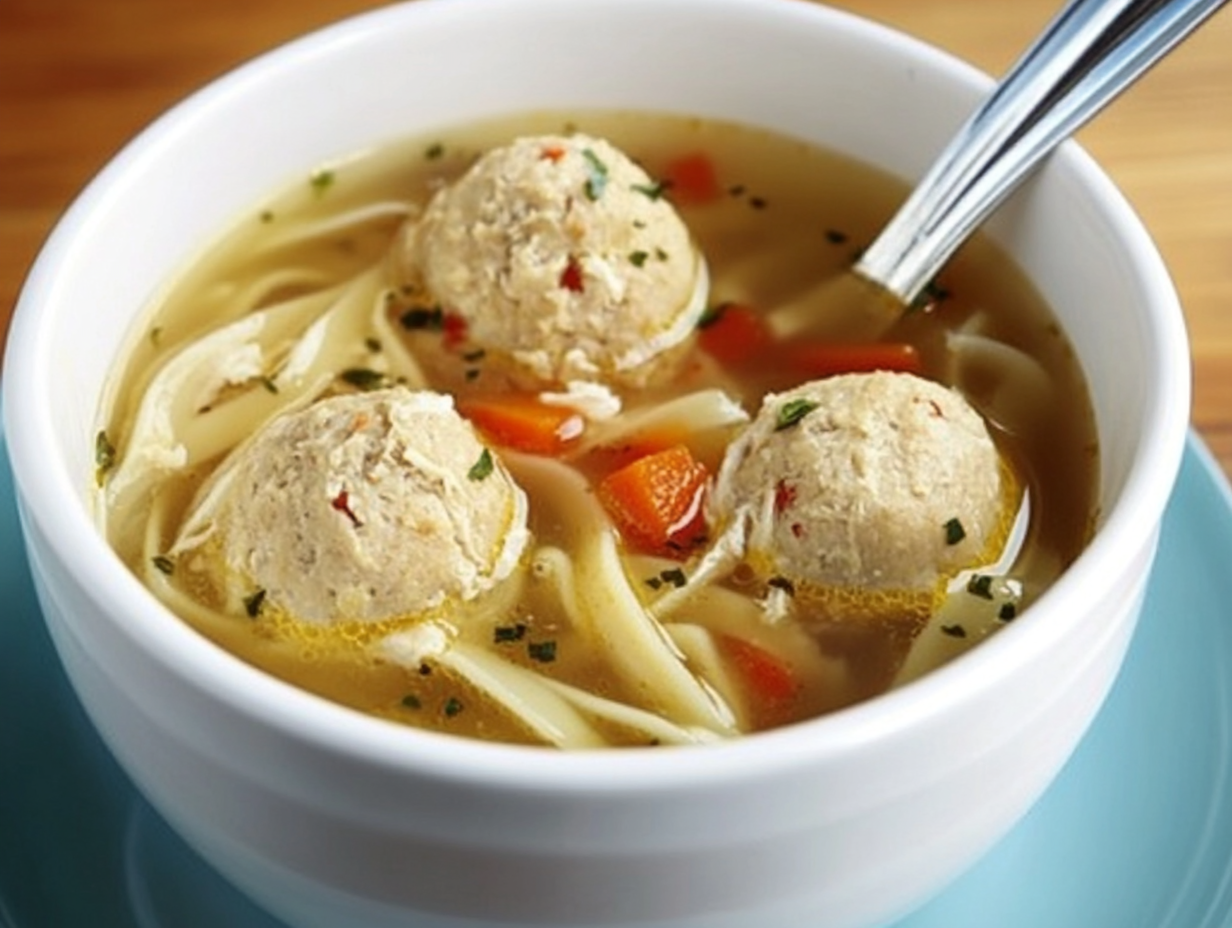 Wholesome Chicken Ball Soup