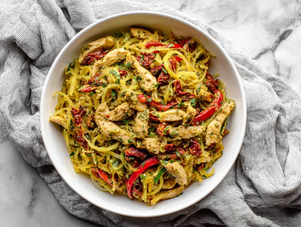 Pesto Chicken “Pasta”
