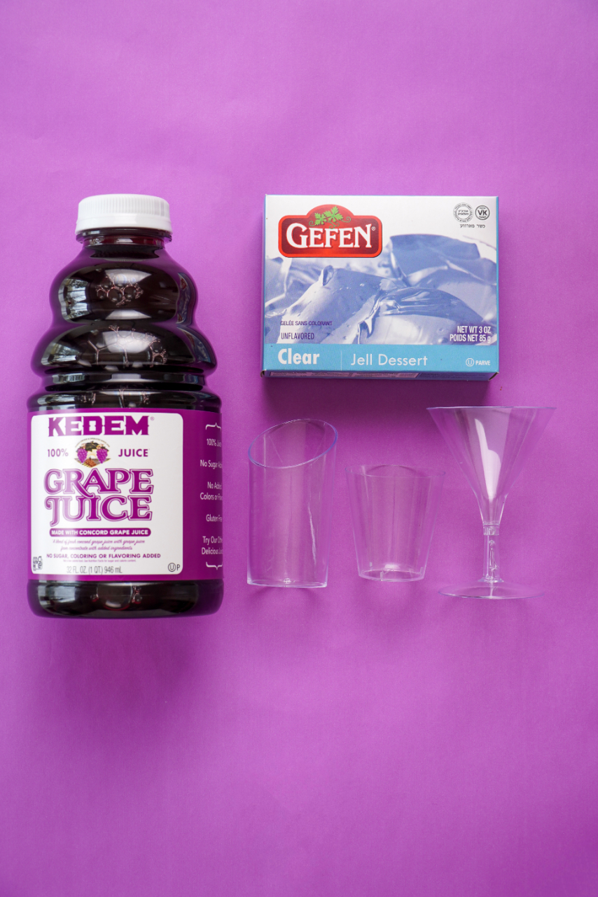 These 2 Ingredient Grape Juice Jello Cups Will Keep The Kids Happy All