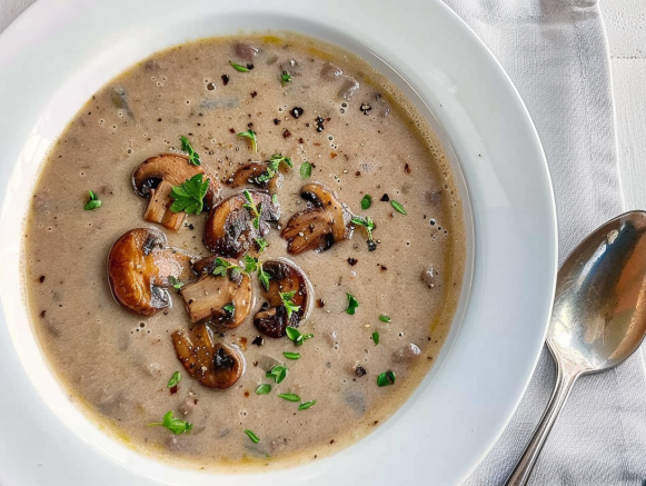 Wild Mushroom Chestnut Soup