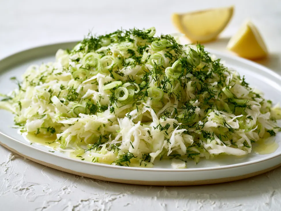 Cabbage Cucumber Apple Slaw