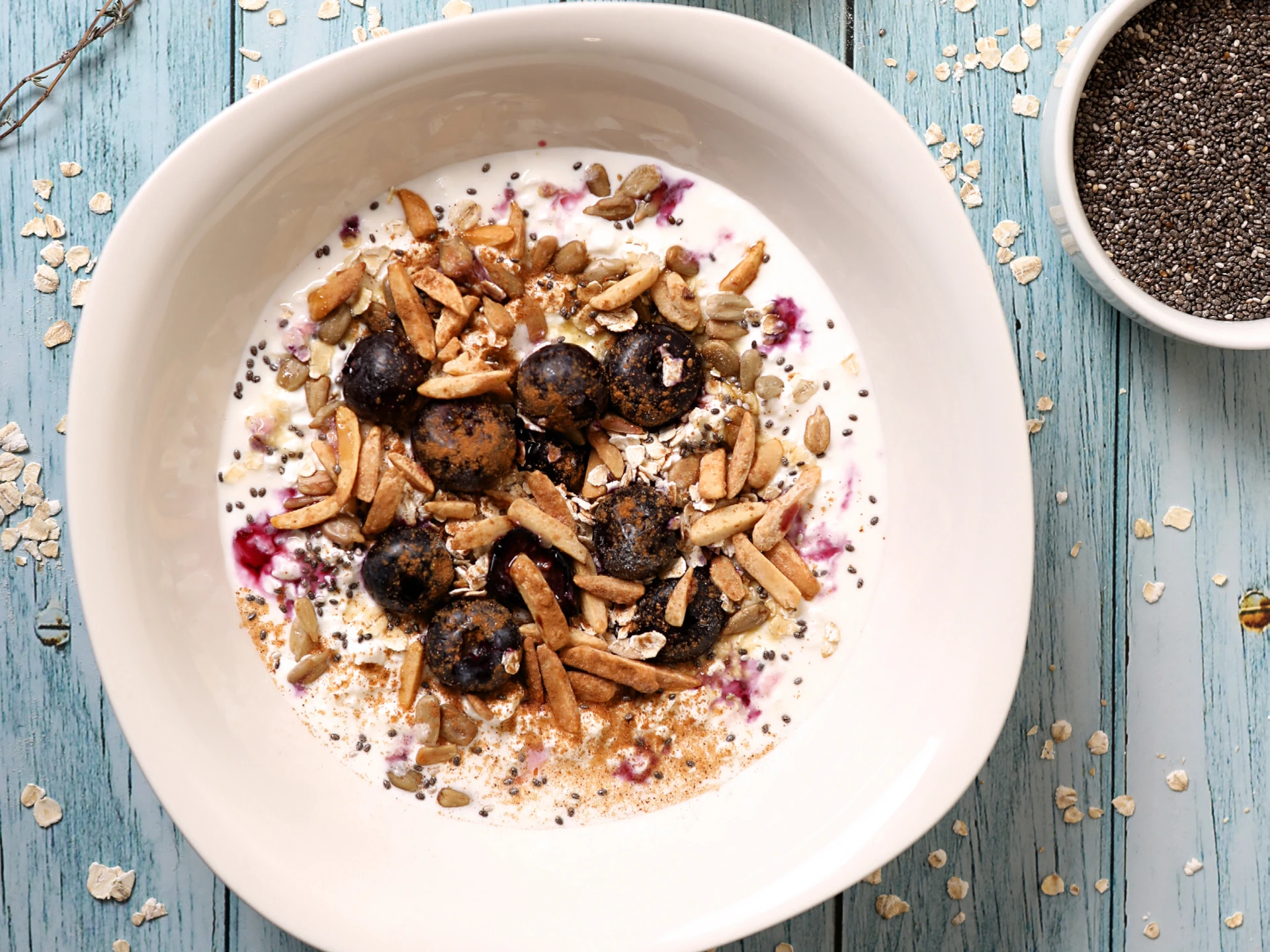 Blueberry Cottage Cheese Bowl