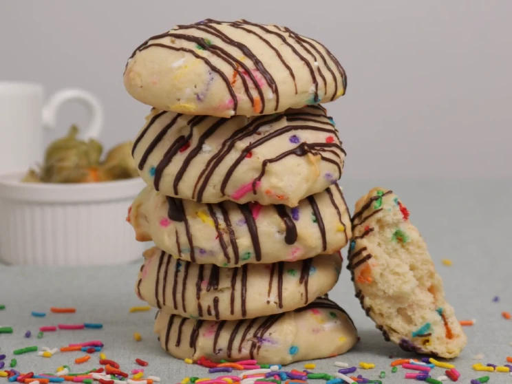 Cupcake Top Sprinkle Cookies