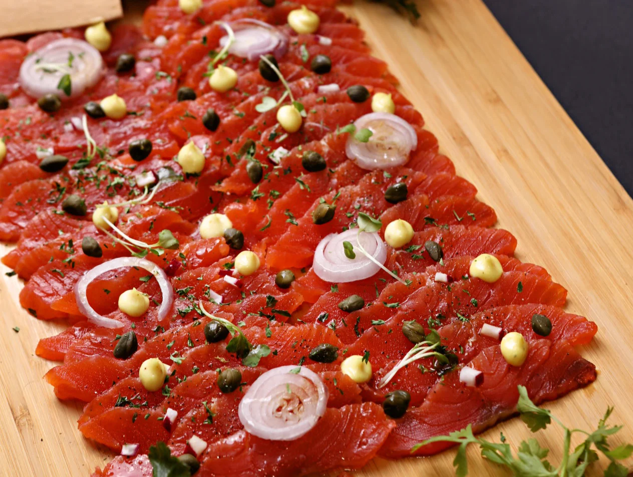Home-Cured Salmon Carpaccio