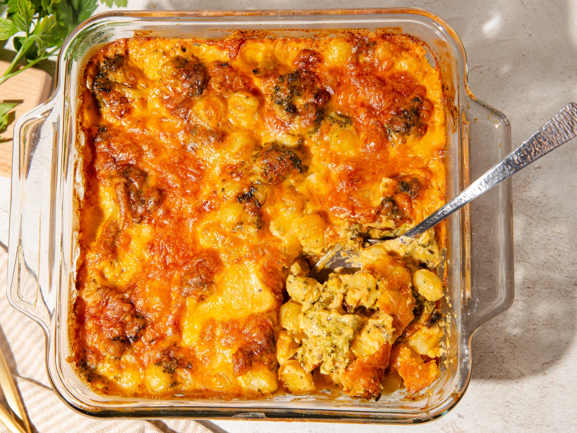 Broccoli Mac 'n Cheese Gnocchi Casserole