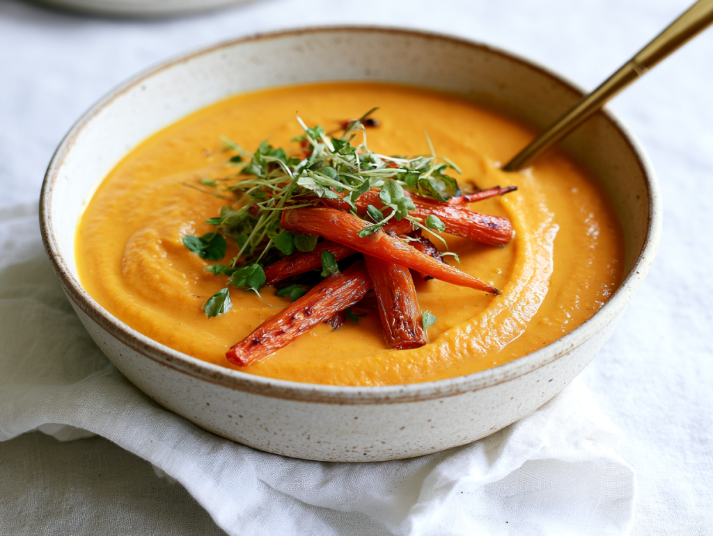 Easy Creamy Carrot Parsnip Soup