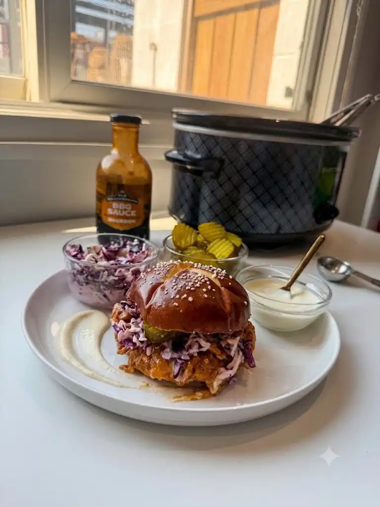 BBQ Pulled Chicken Sandwiches