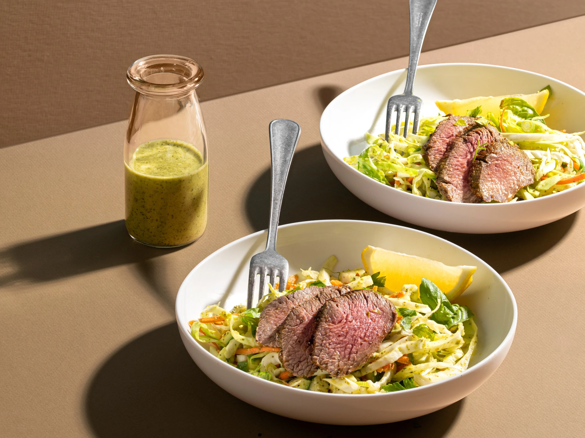 Grilled Steak Green Goddess Salad