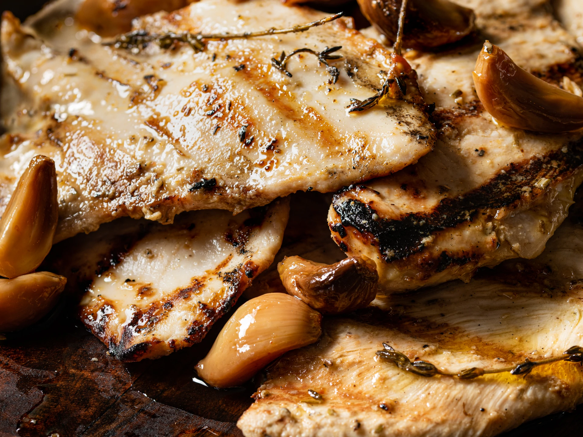 Roasted-Garlic Grilled Chicken