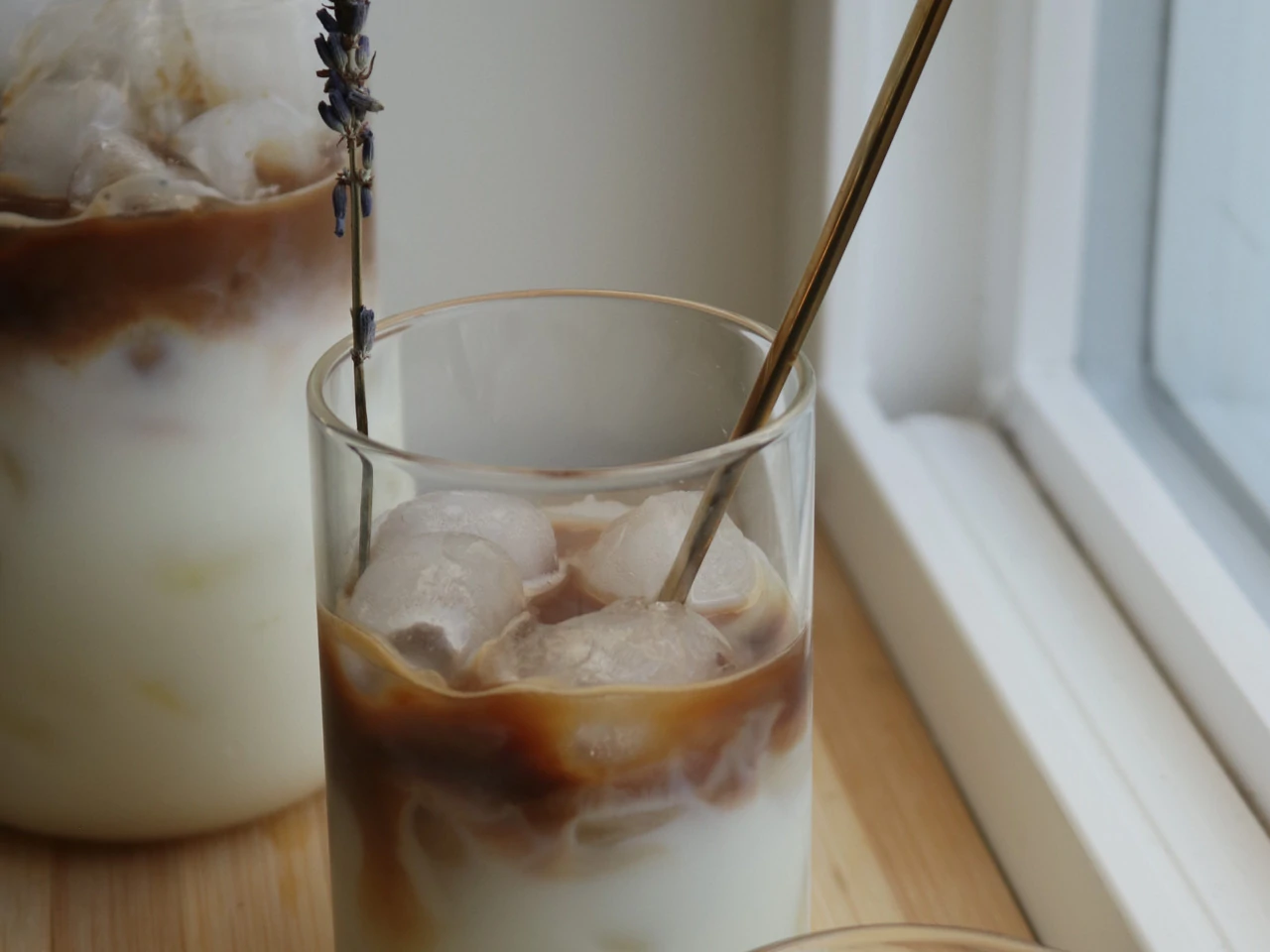 Lavender White Chocolate Iced Coffee