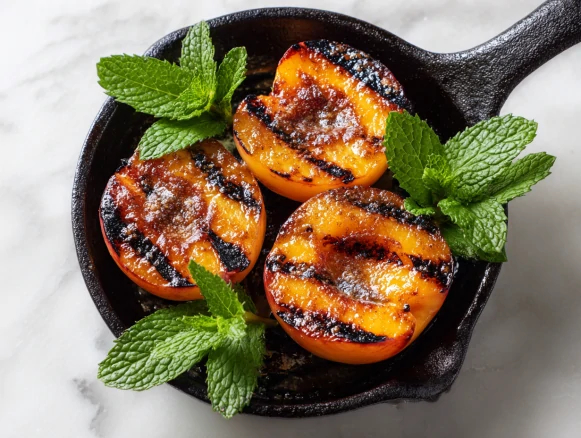 Cinnamon Grilled Peaches