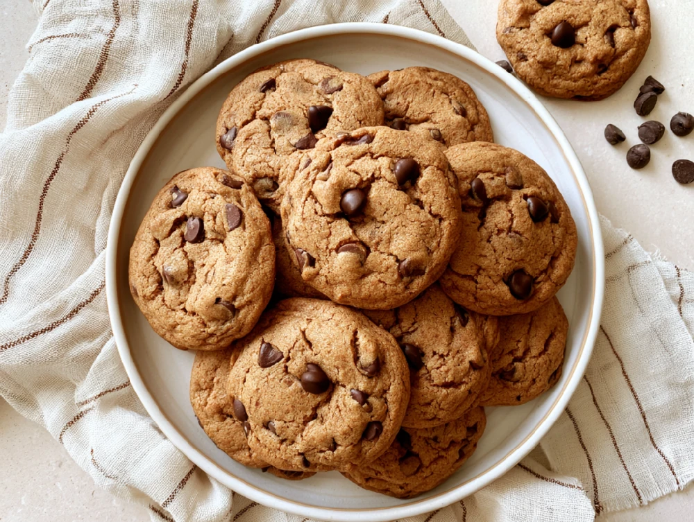 Easy Whole Wheat Chocolate Chip Cookies