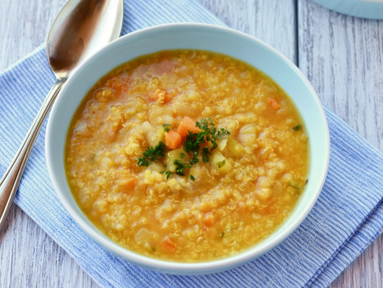 Quinoa and Red Lentil Soup