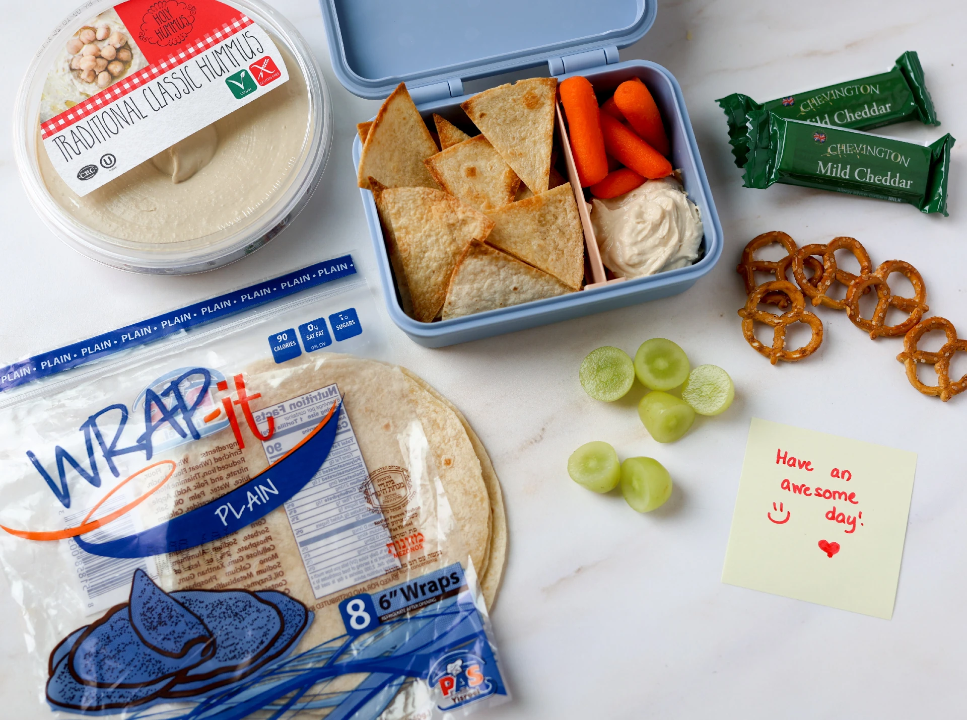 Hummus and Crispy Oven-Baked Tortilla Chips