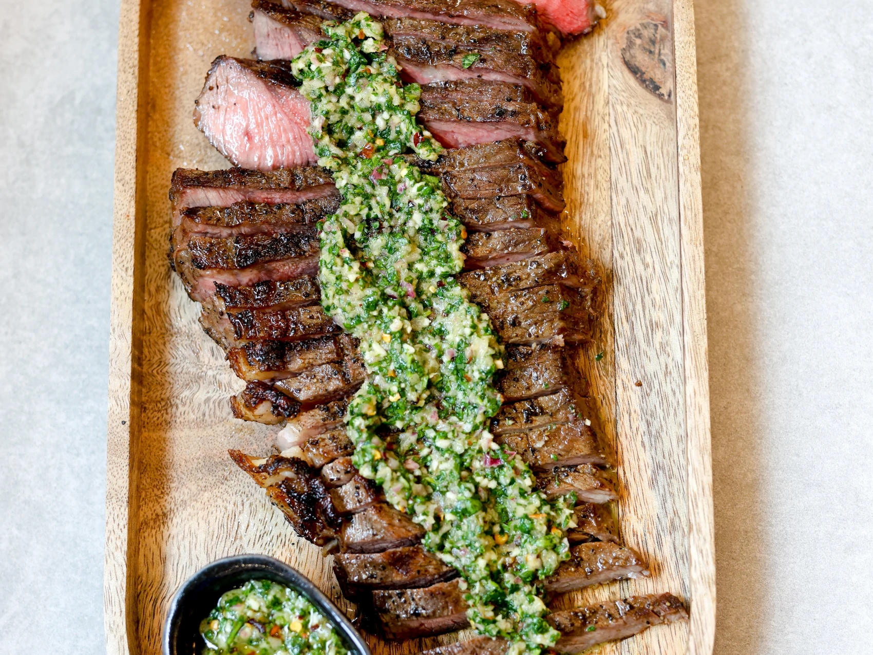London Broil with Chimichurri Sauce