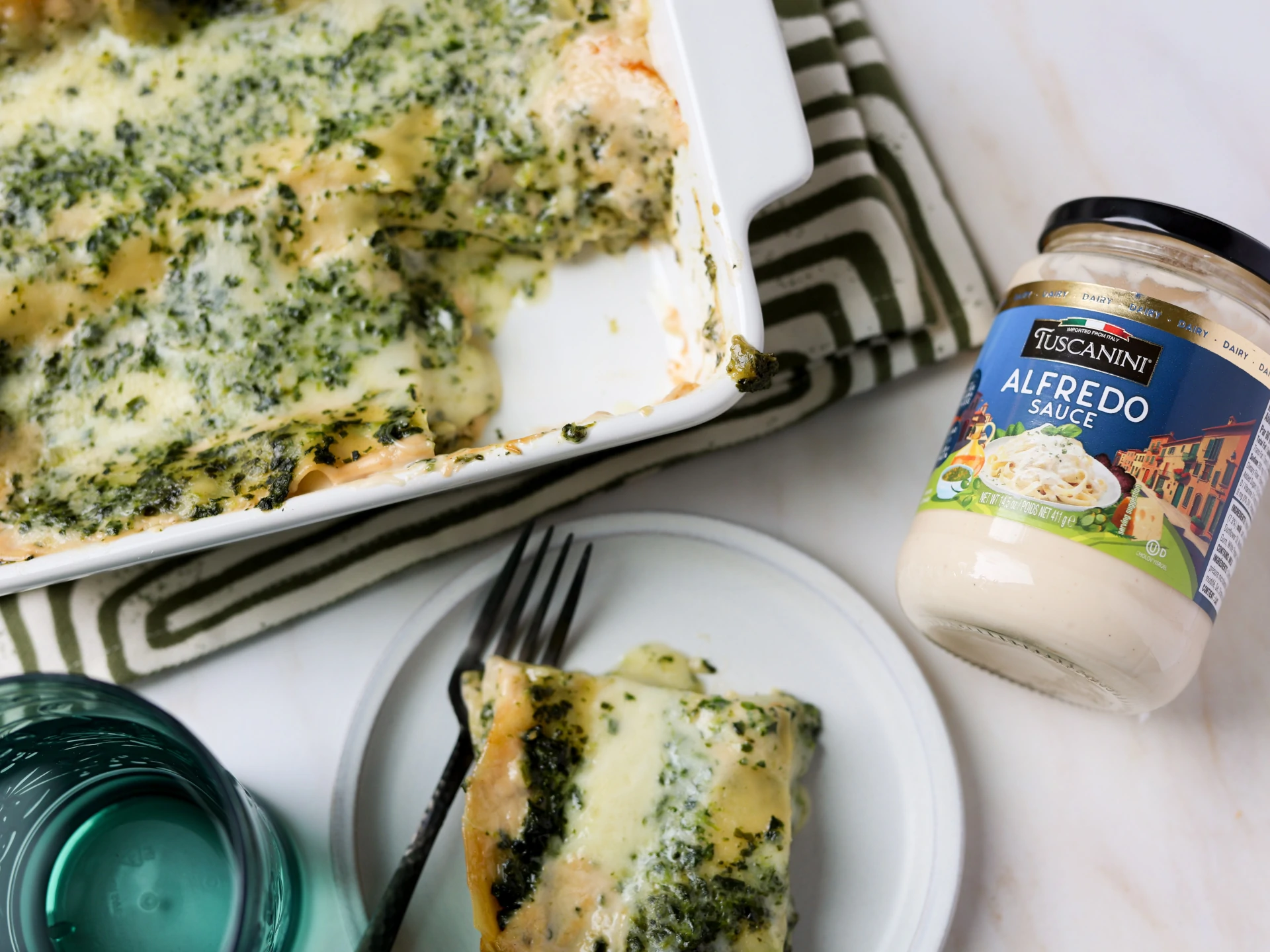 White Spinach Lasagna