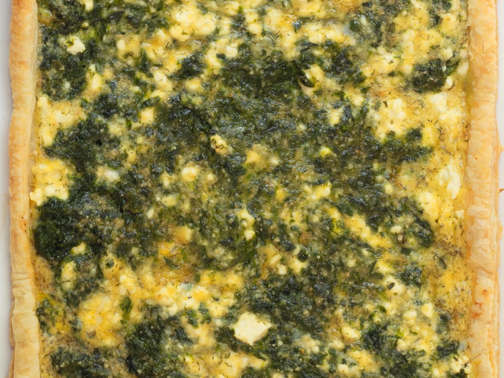 Spinach and Feta Puff Pastry Tart