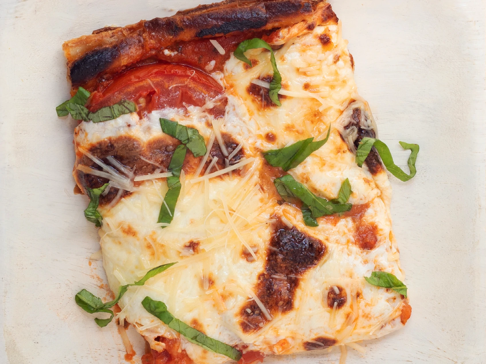 Tomato-Basil Puff Pastry “Pizza”