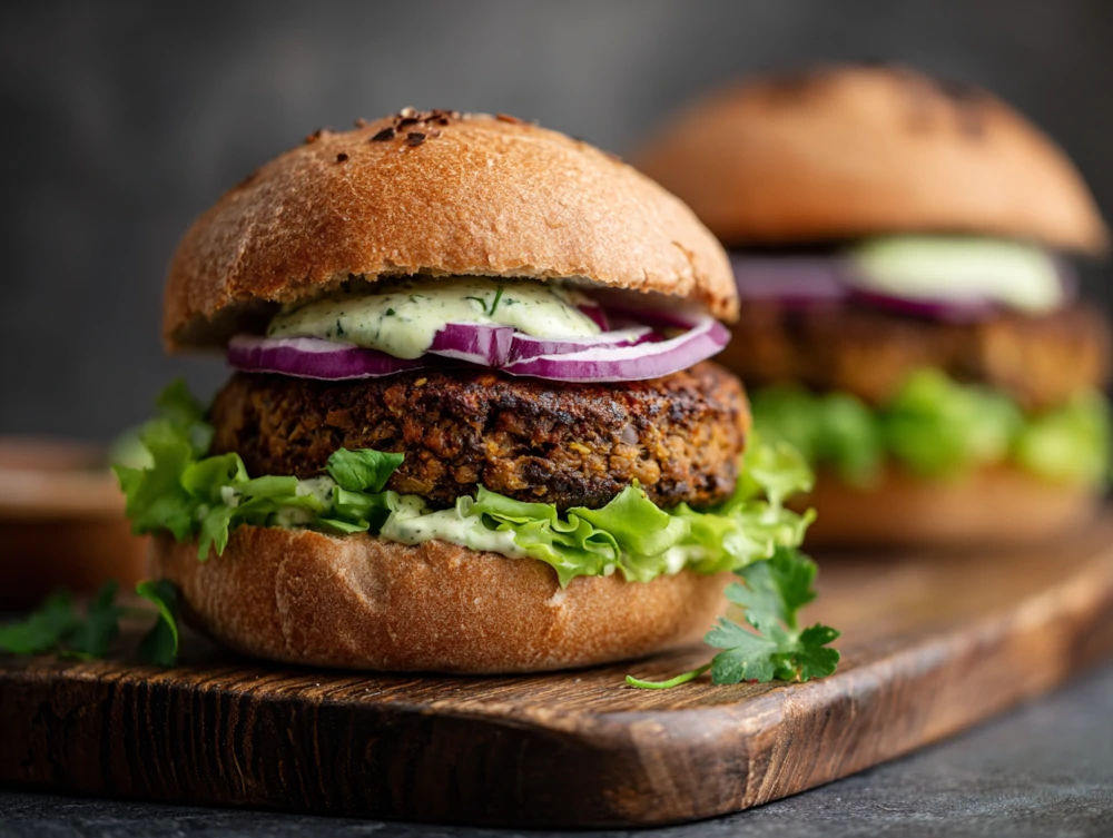 Lentil Walnut Burgers