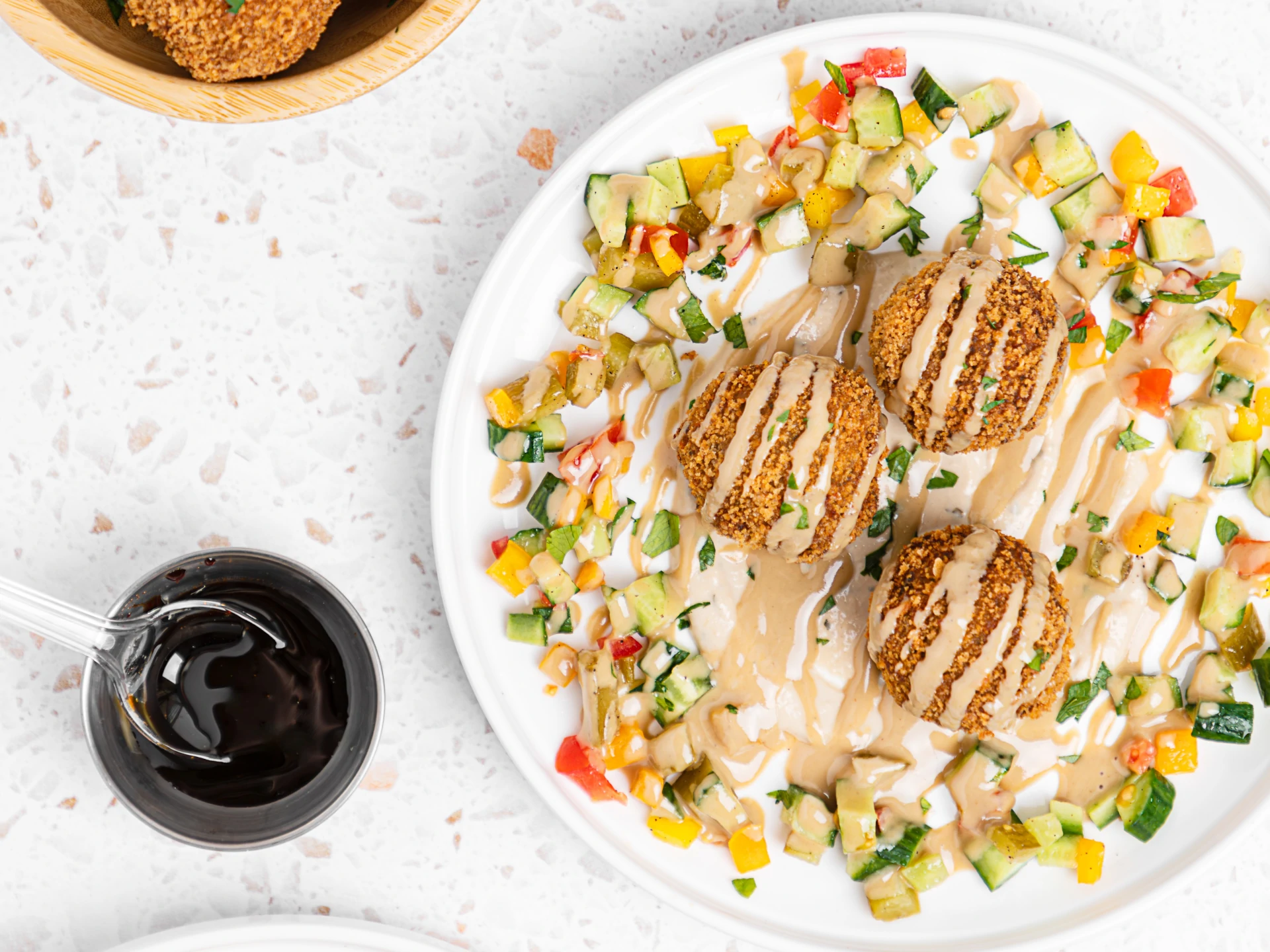 Eggplant Falafel