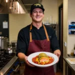 Salmon en Courgette With Corn Salad & Pappa al Pomodoro