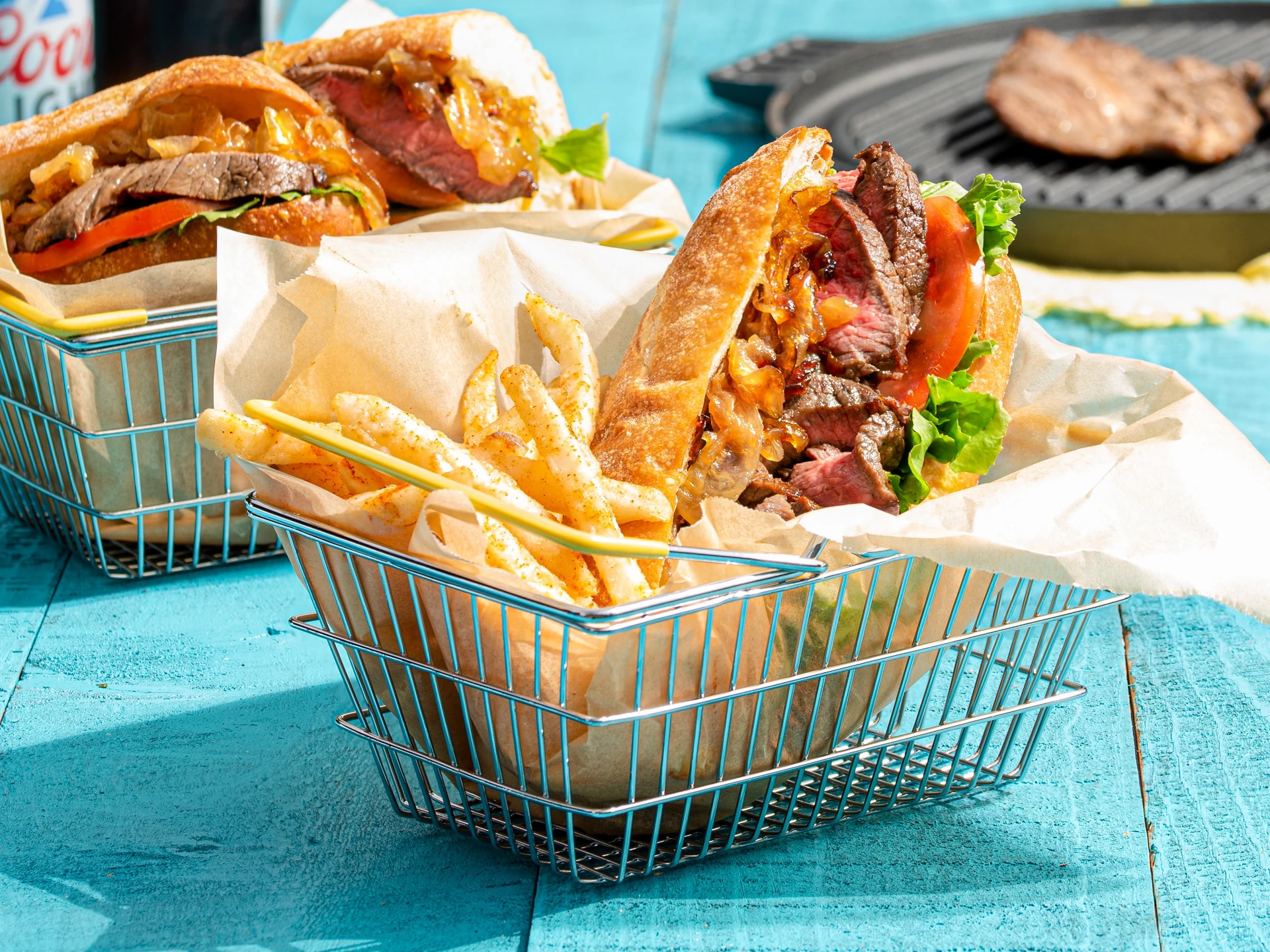 Steak Sandwich with Caramelized Onions