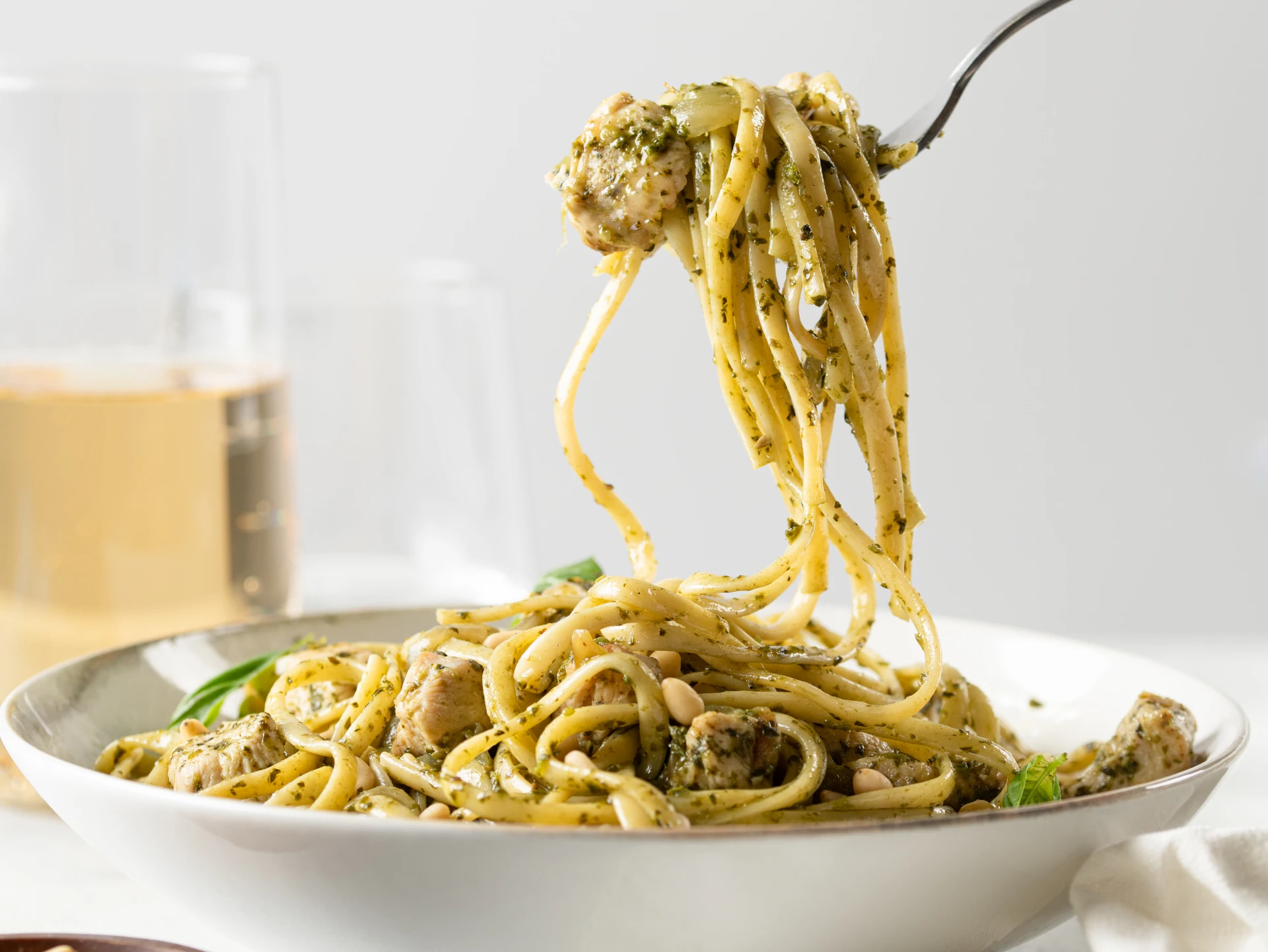 Easy Pesto Pasta and Chicken