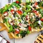 Shaindy’s Grilled Chicken Salad Pizza