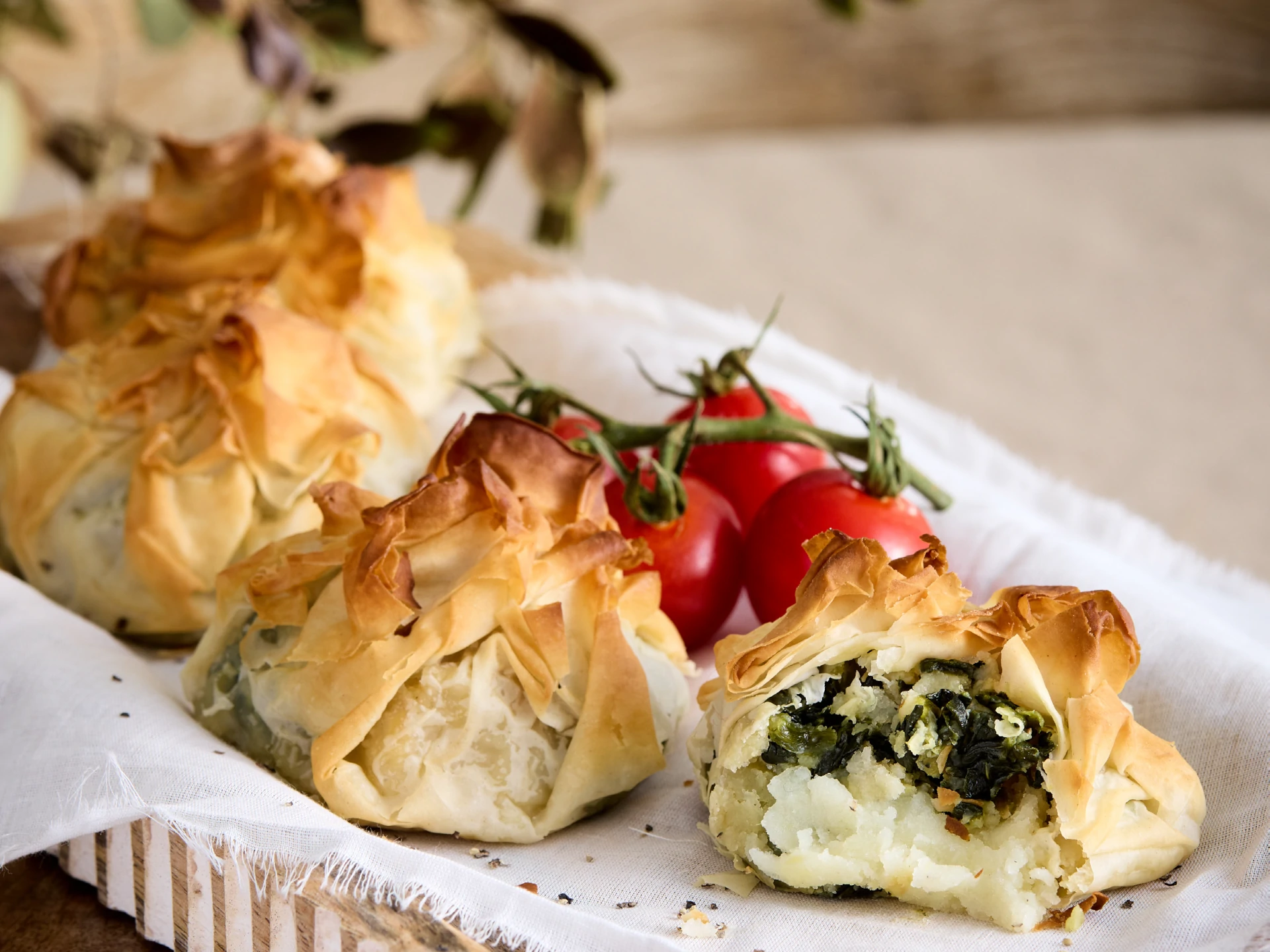 Potato Mash Filo Cups