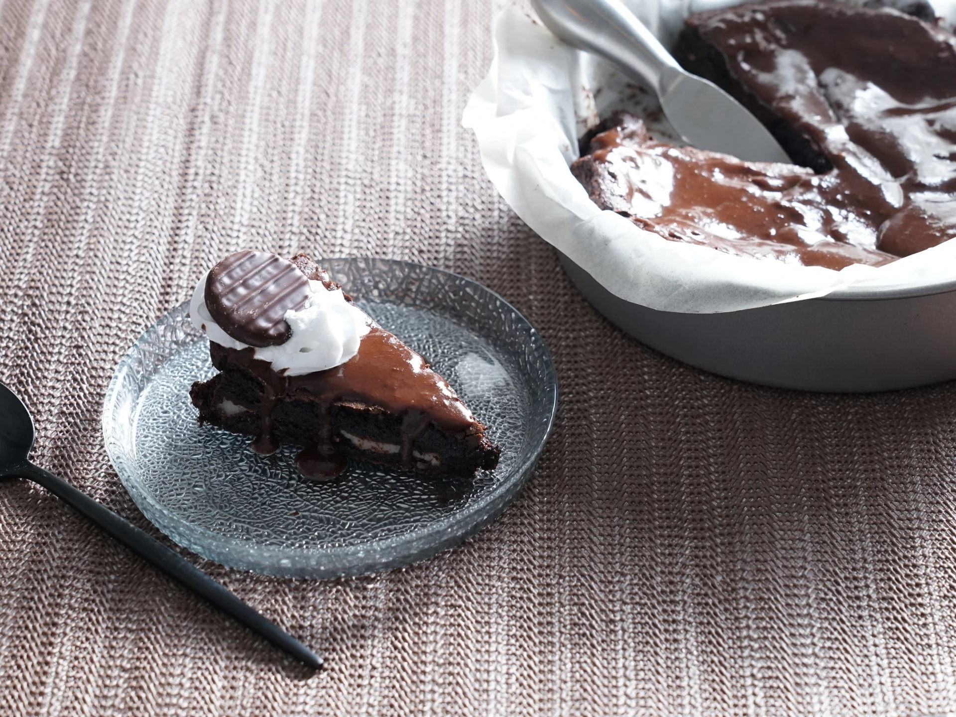 Fudgy Chocolate-Mint Pie