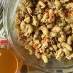 Mom’s Tuna Pasta Salad with Iced Tea