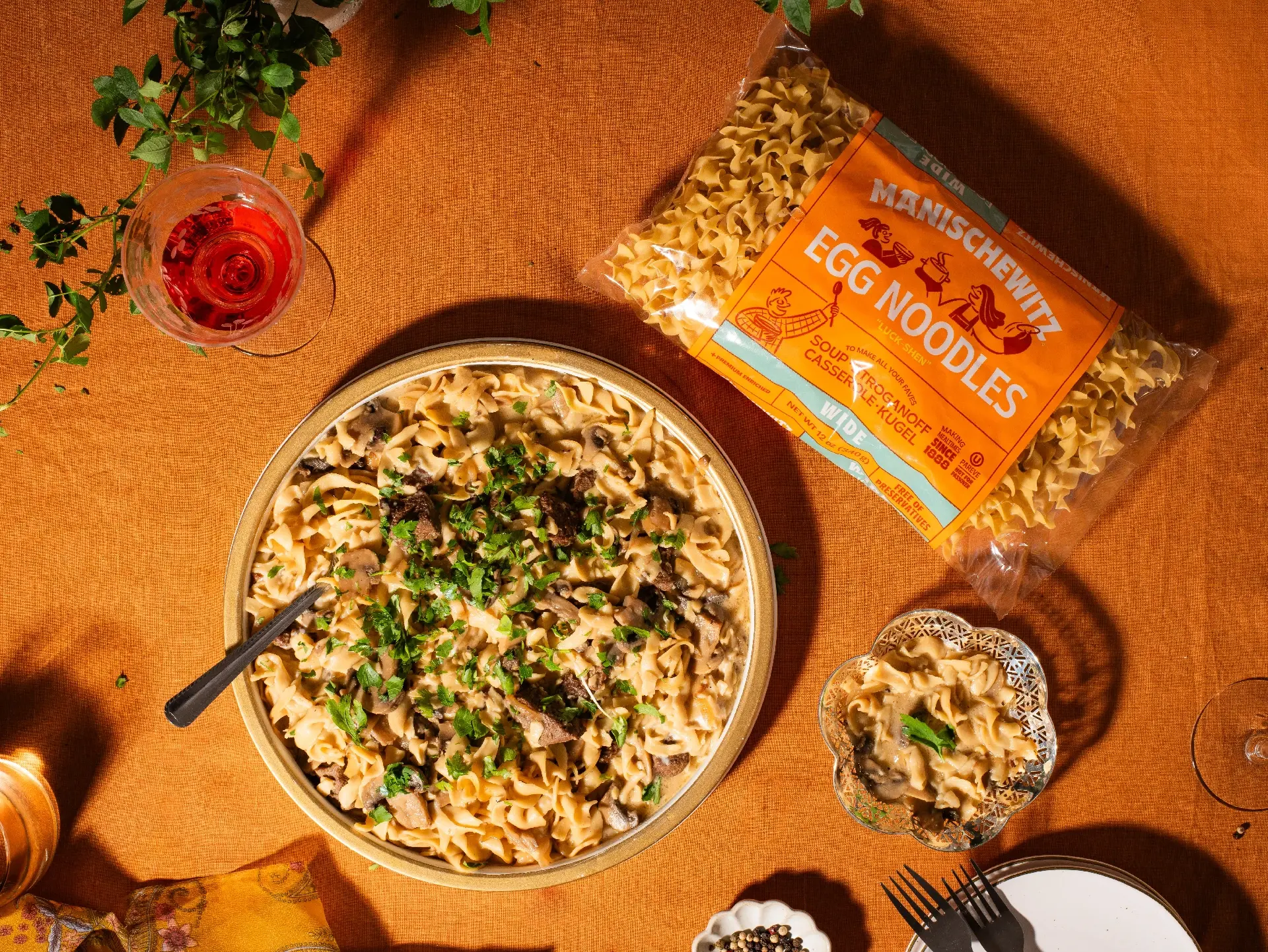 One Pot Beef Stroganoff