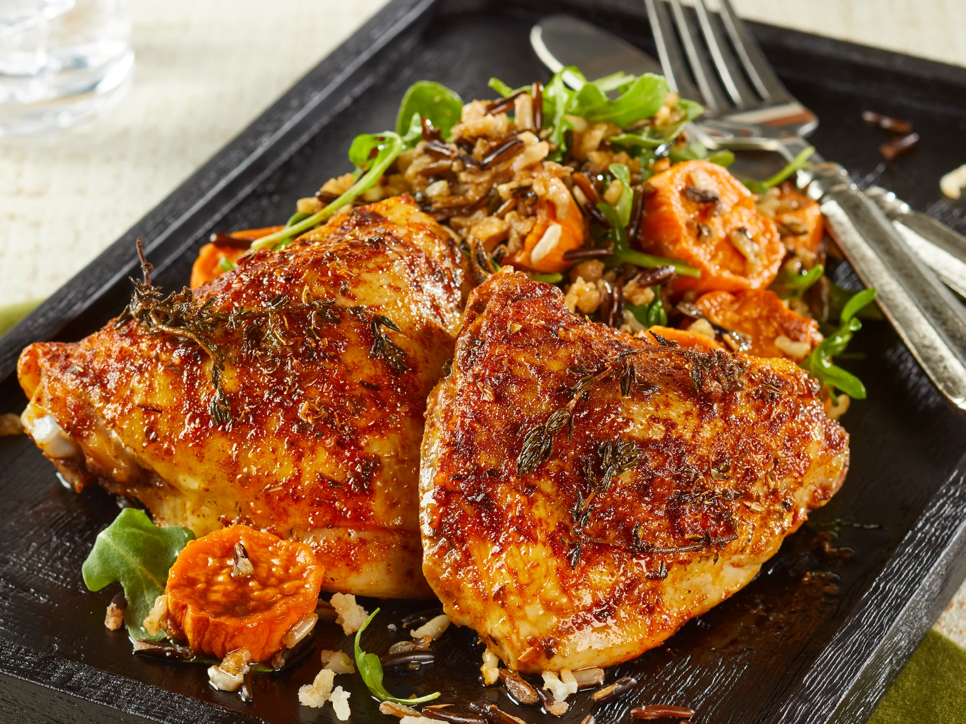 Chicken with Wild Rice Sweet Potato Salad