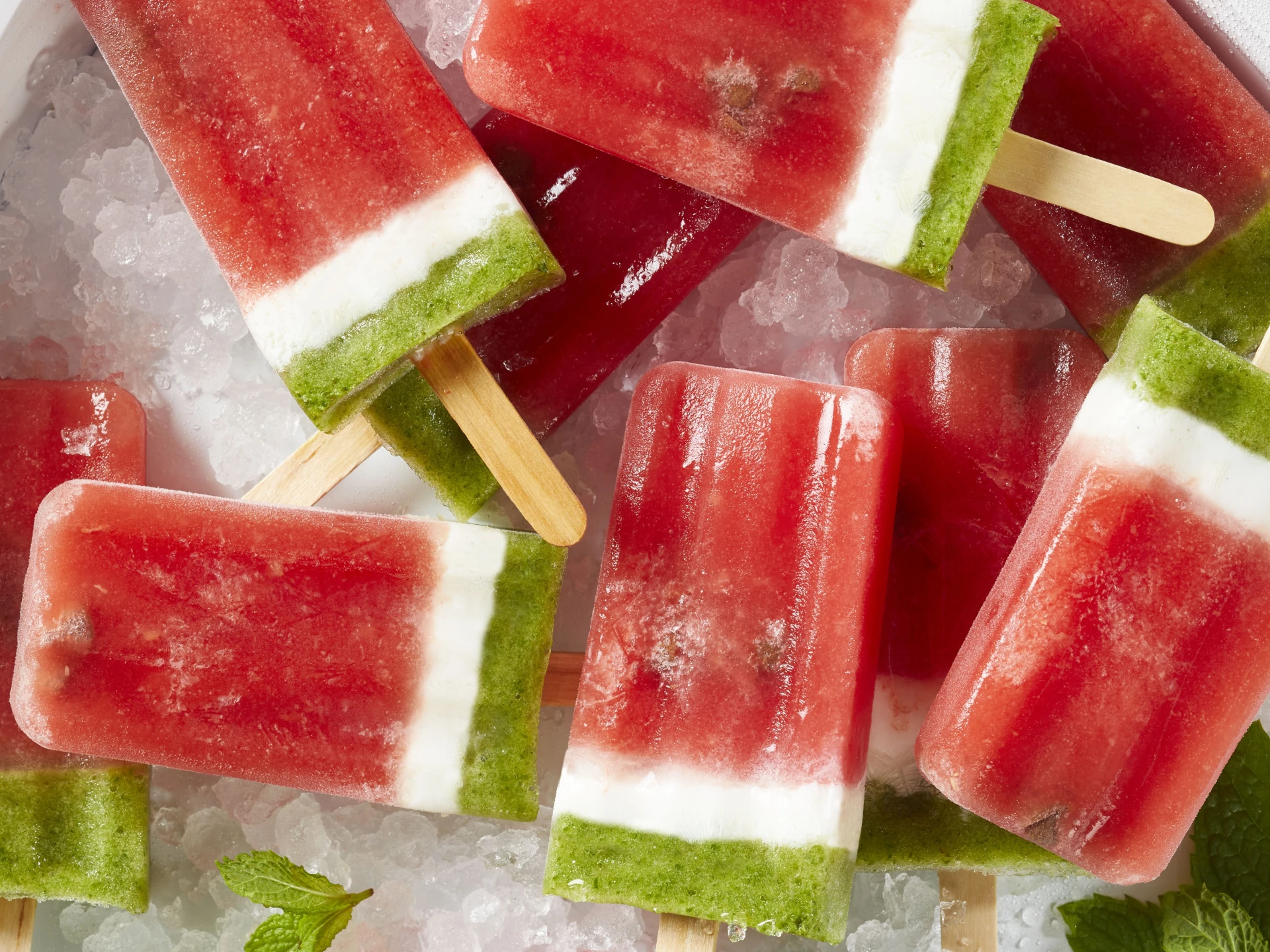 Watermelon Mint Popsicles