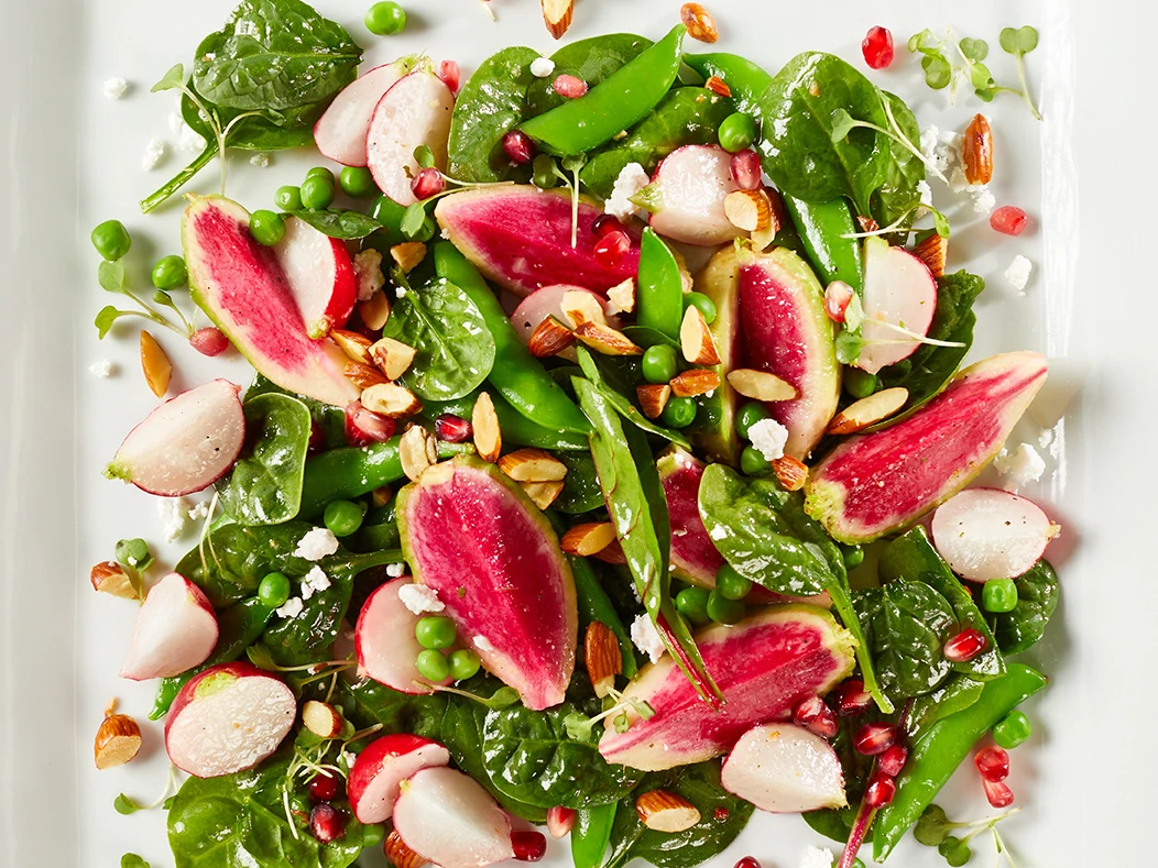 Watermelon Radish Garden Salad
