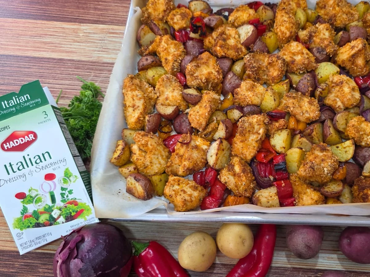 Sheet Pan Italian Chicken and Potatoes
