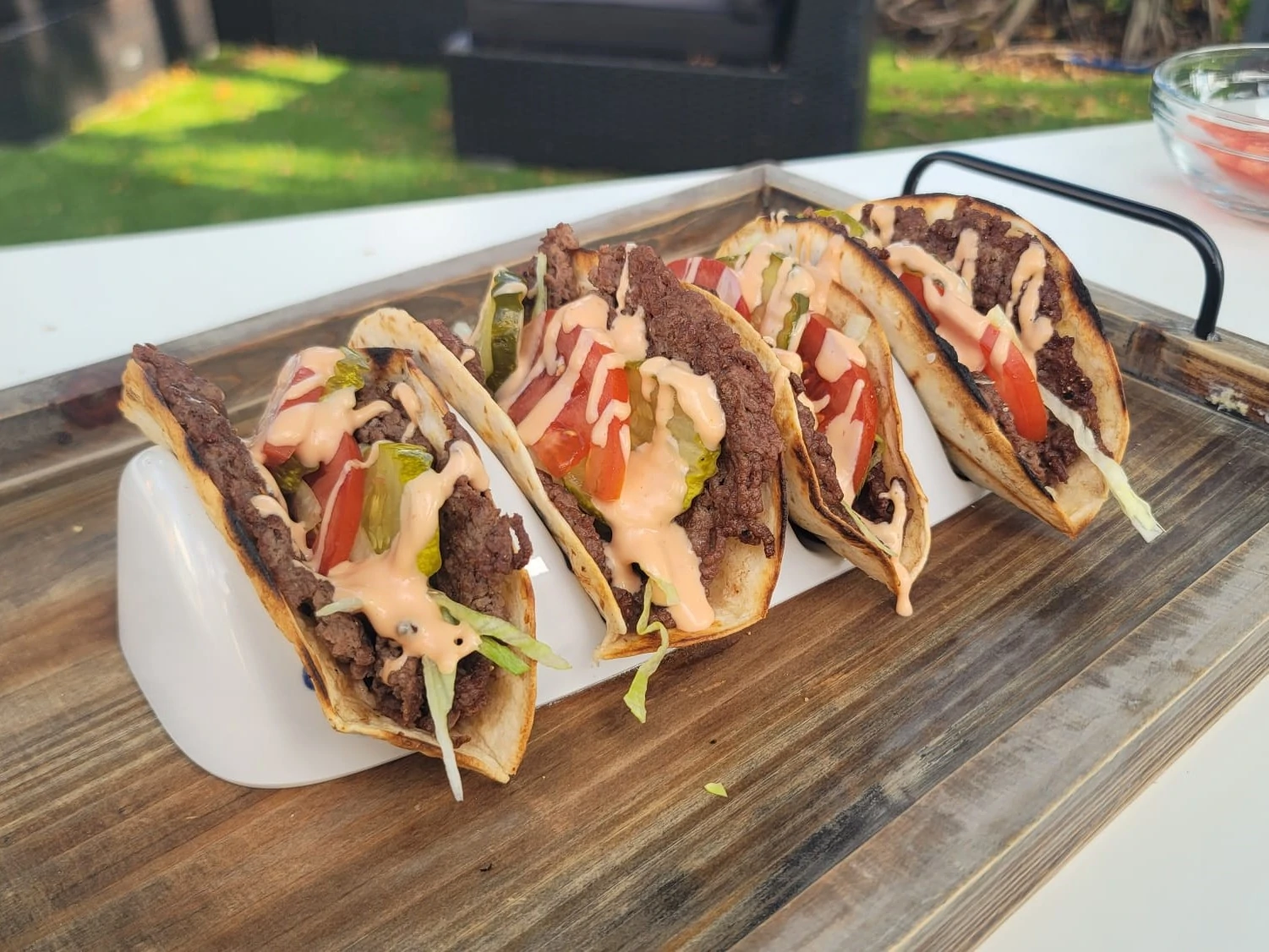 Smash Burger Tacos