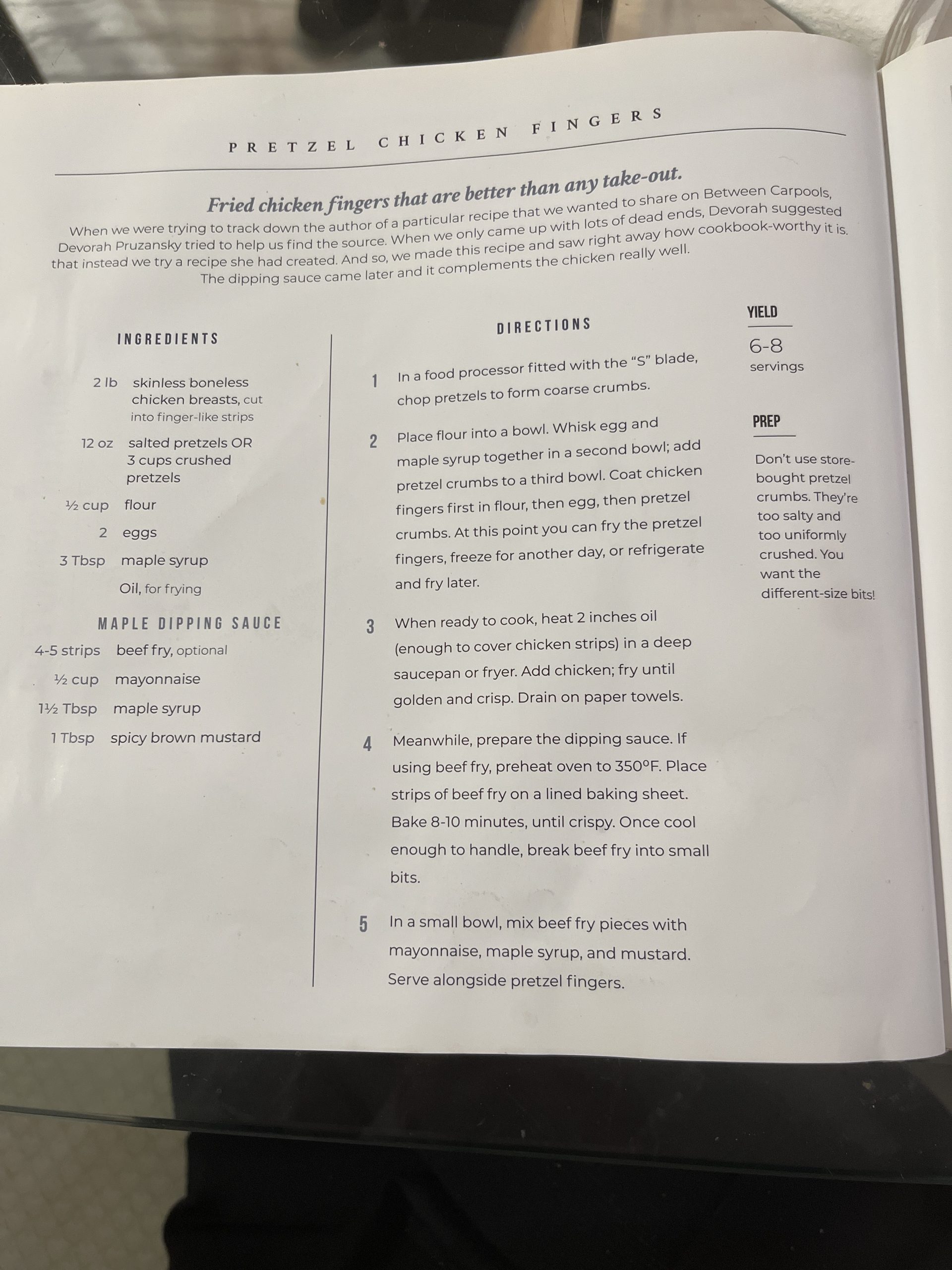 Pretzel Chicken (Monday)