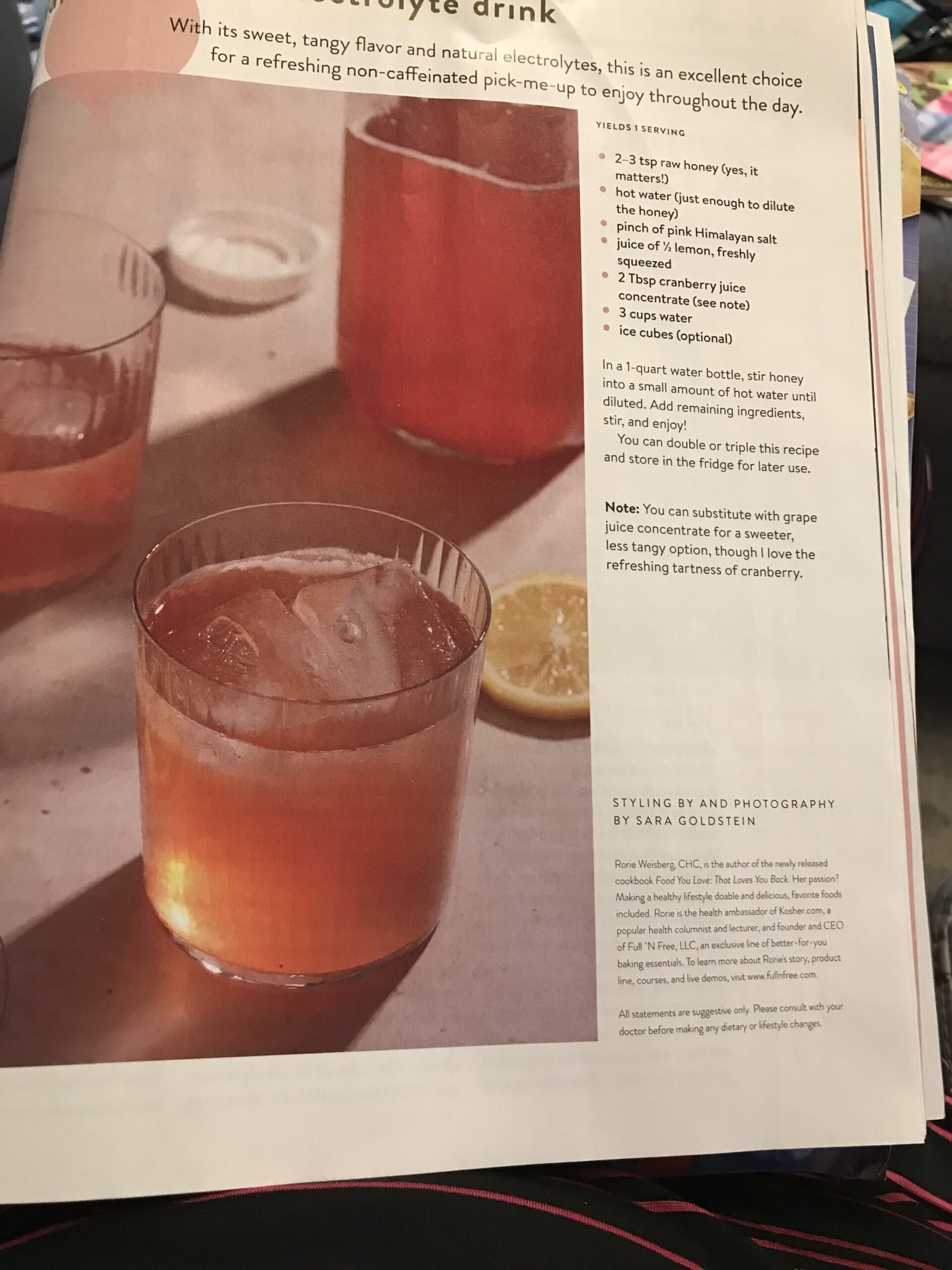 cranberry boost electrolyte drink