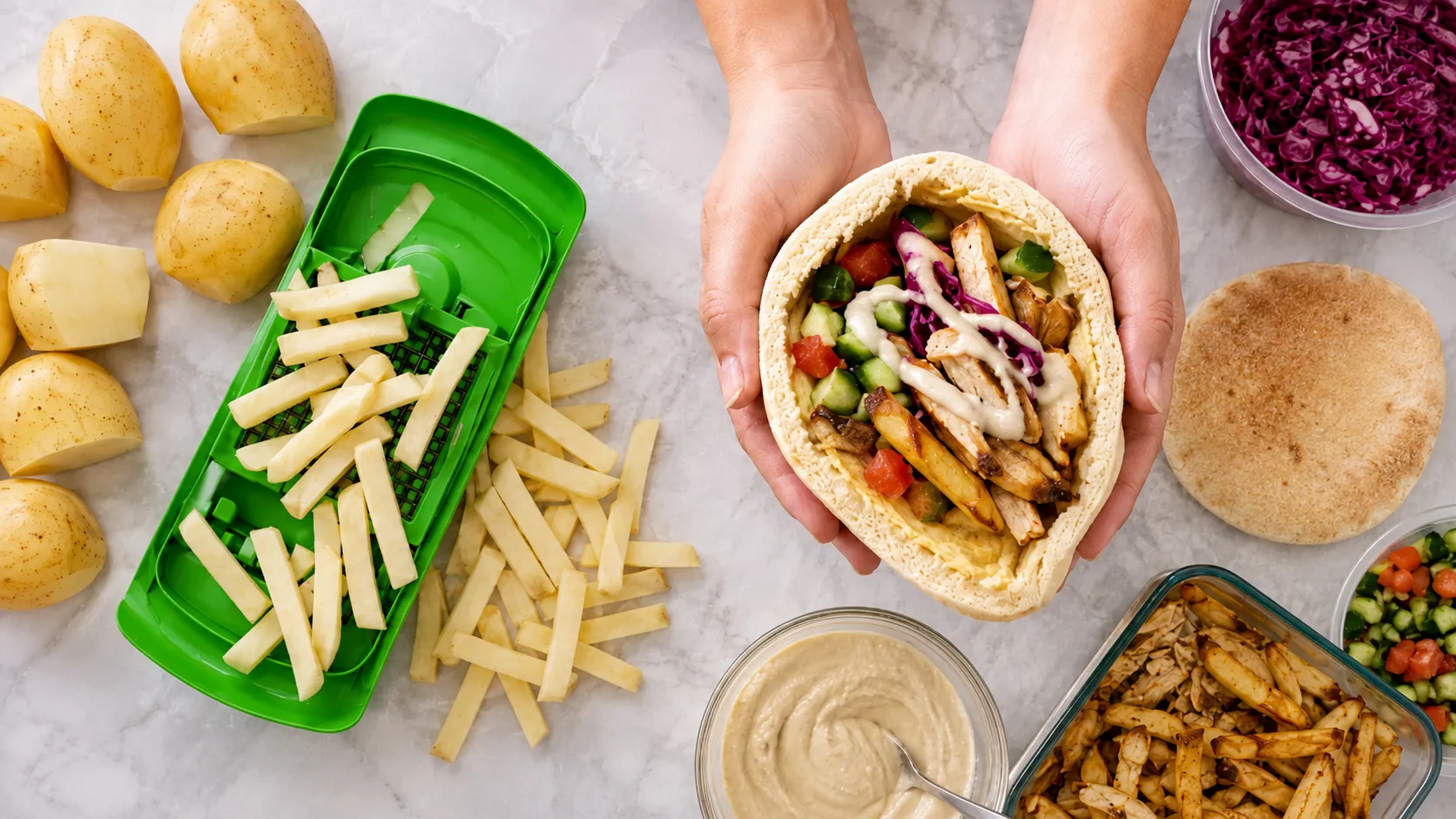 How to Get Perfectly Cut Fries in Seconds + No More Soggy Pitas!